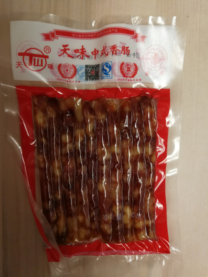 【宜宾馆】天味中式小香肠90g/袋 广味迷你香肠细腊肠 火锅烧烤常备食材 90克*1袋装怎么样，好用吗，口碑，心得，评价，试用报告,第2张