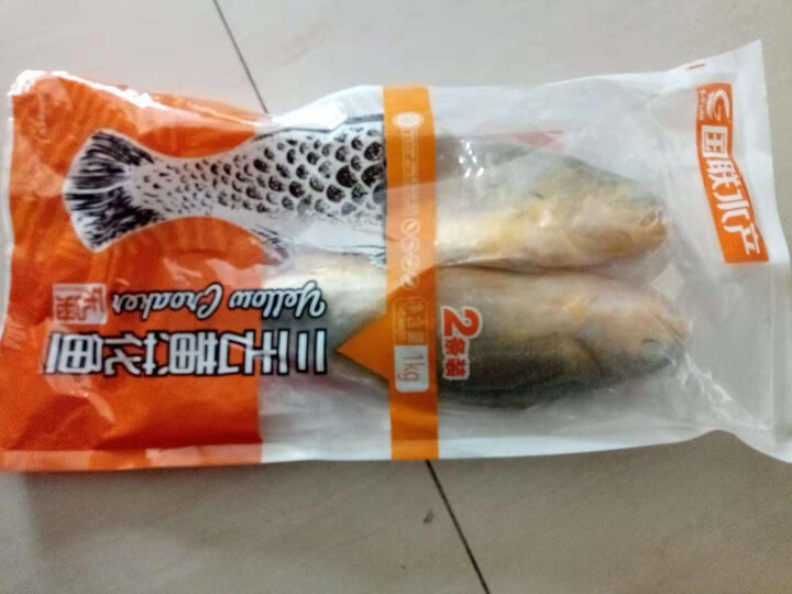 国联 三去黄花鱼 东海大黄鱼 1kg 2条 袋装  海鲜水产怎么样，好用吗，口碑，心得，评价，试用报告,第2张