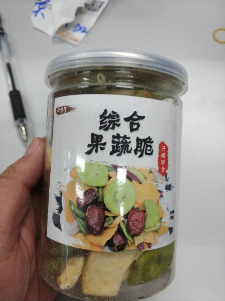 迪迪猪 综合蔬果脆干90净重 罐装什锦蔬菜脆干零食果蔬干脆片低热量小零怎么样，好用吗，口碑，心得，评价，试用报告,第2张