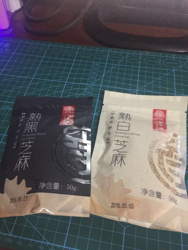 崔字牌熟黑白芝麻无添加无染色无草籽我沙子开袋即食2*50g装怎么样，好用吗，口碑，心得，评价，试用报告,第2张