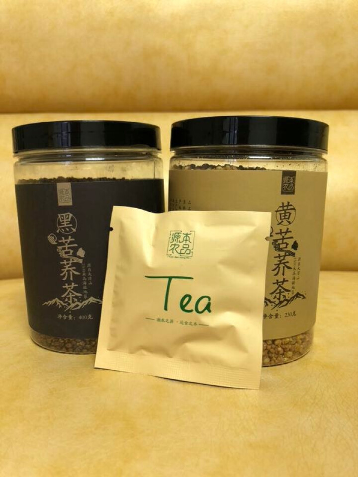 源本农品 2罐装 黑苦荞茶黄苦荞麦茶 四川大凉山特级特产大麦茶正品全胚芽大颗粒麦香茶 谷物养生茶 黑黄苦荞组合罐装 630g怎么样，好用吗，口碑，心得，评价，试,第2张