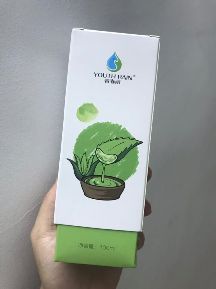 青春雨（YOUTH RAIN）氨基酸芦荟洁面乳100ml 洗面奶男女通用 保湿补水 控油祛痘深层清洁 1支装怎么样，好用吗，口碑，心得，评价，试用报告,第2张