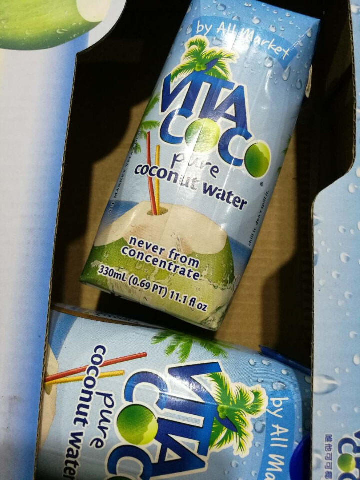 唯他可可（Vita Coco）天然椰子水进口NFC果汁饮料330ml*4瓶怎么样，好用吗，口碑，心得，评价，试用报告,第4张