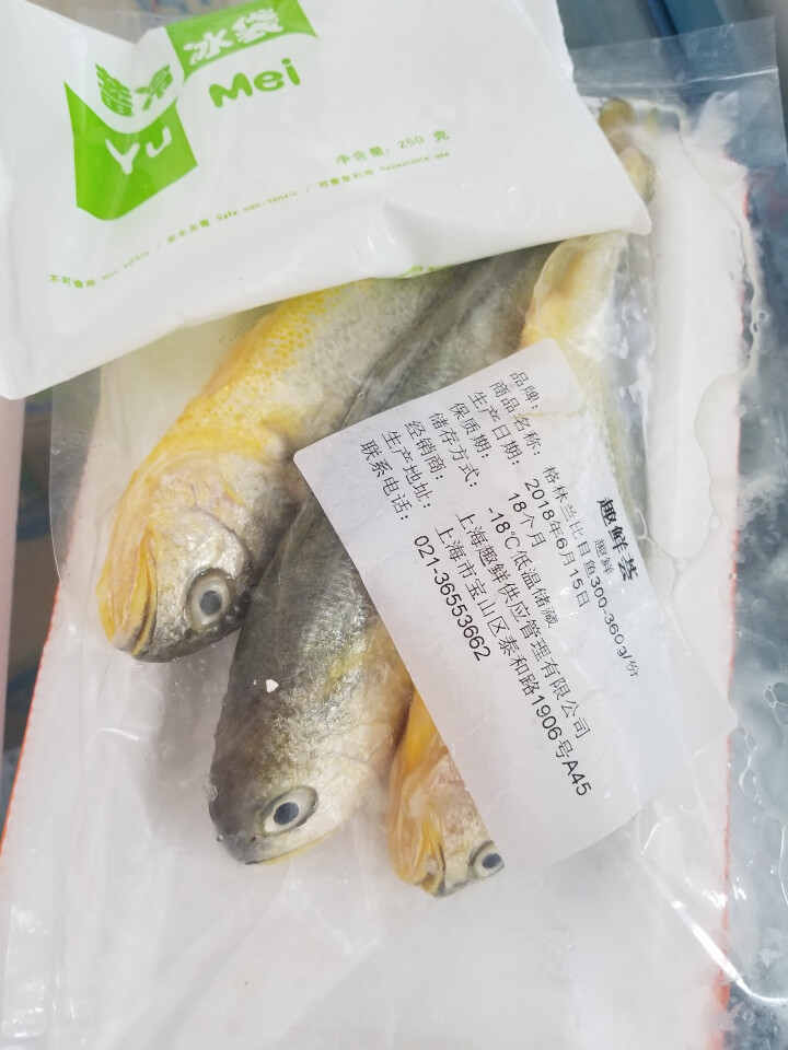 冰鲜 Gfresh 东海小黄鱼 500g/约3,第3张