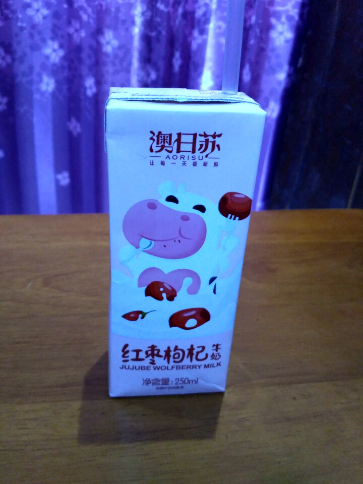 澳日苏  红枣枸杞牛奶 250ml*12盒 礼盒装怎么样，好用吗，口碑，心得，评价，试用报告,第4张