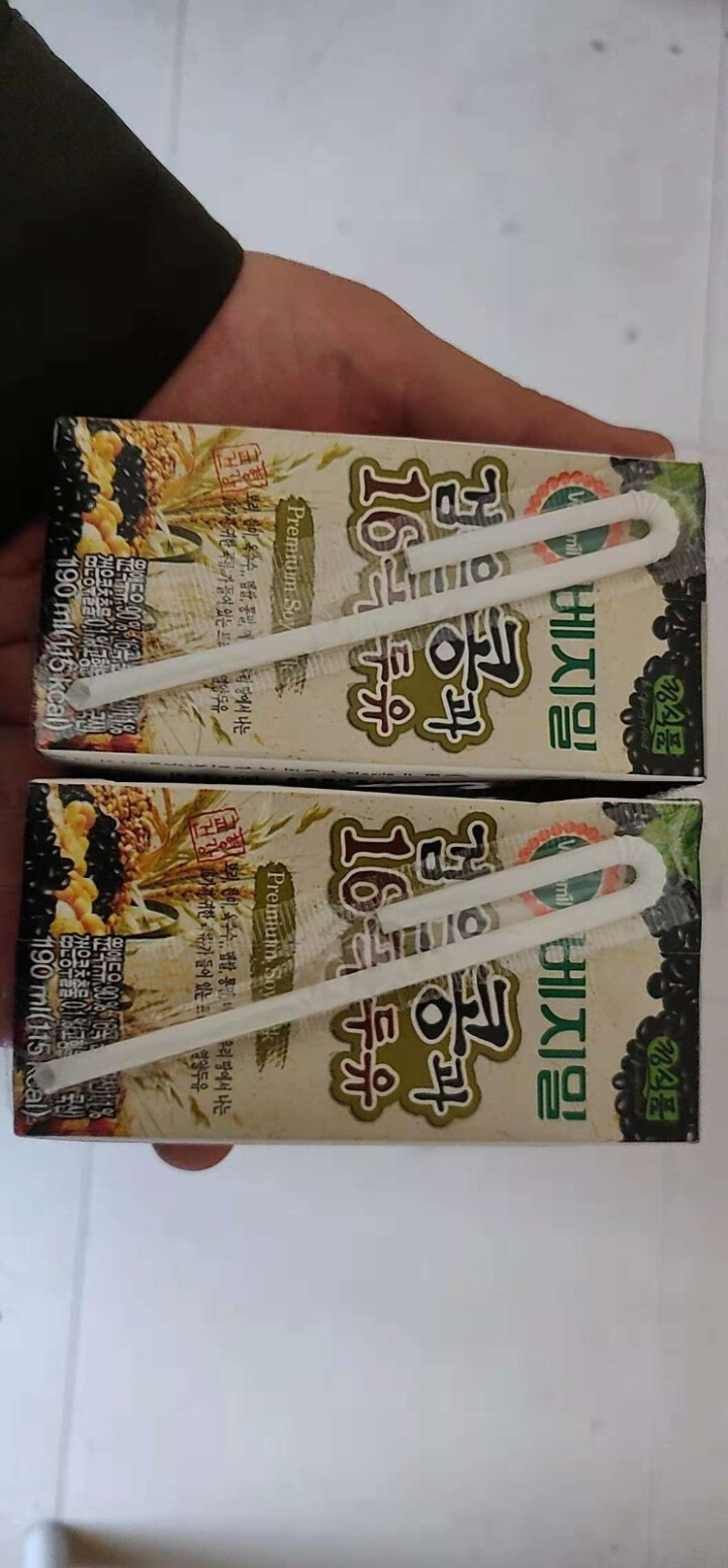 韩国进口 倍吉美尔16谷物黑豆豆奶营养豆乳 190ml*2（体验装）怎么样，好用吗，口碑，心得，评价，试用报告,第2张