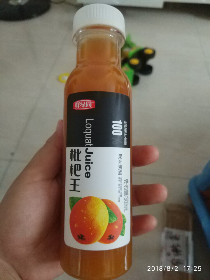 鲜绿园 枇杷汁100%枇杷王枇杷原浆果汁饮料大瓶饮料300ml 单瓶装试饮活动怎么样，好用吗，口碑，心得，评价，试用报告,第3张