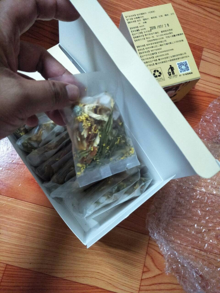 源本农品 冰糖桂花雪梨茶 组合花草茶水果茶叶 黄贡菊花橘皮甘草去润茶喉火肺养生饮品15g*20包/盒怎么样，好用吗，口碑，心得，评价，试用报告,第3张