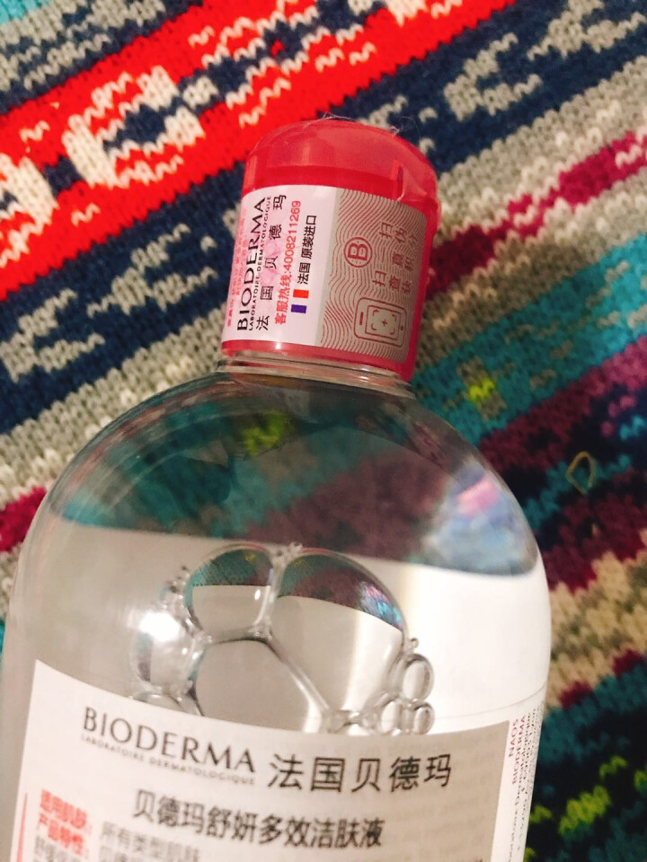 法国贝德玛（Bioderma）舒妍多效洁肤液500ml （卸妆水 深层清洁 粉水 舒缓保湿 敏感肌 眼唇 原装进口）怎么样，好用吗，口碑，心得，评价，试用报告,第4张