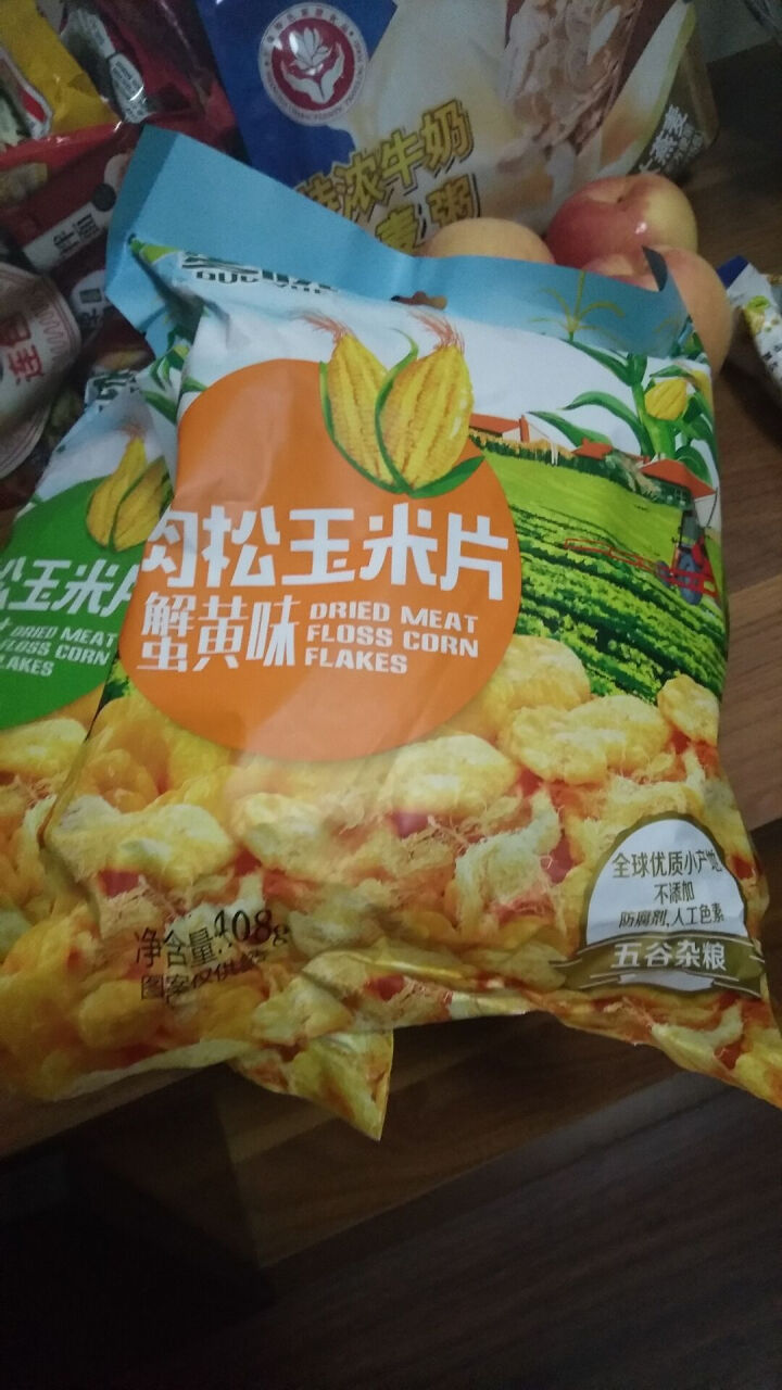 多悦 多悦 肉松玉米片 膨化零食品香脆美味特产408G包邮 五香味 +蟹黄味怎么样，好用吗，口碑，心得，评价，试用报告,第2张