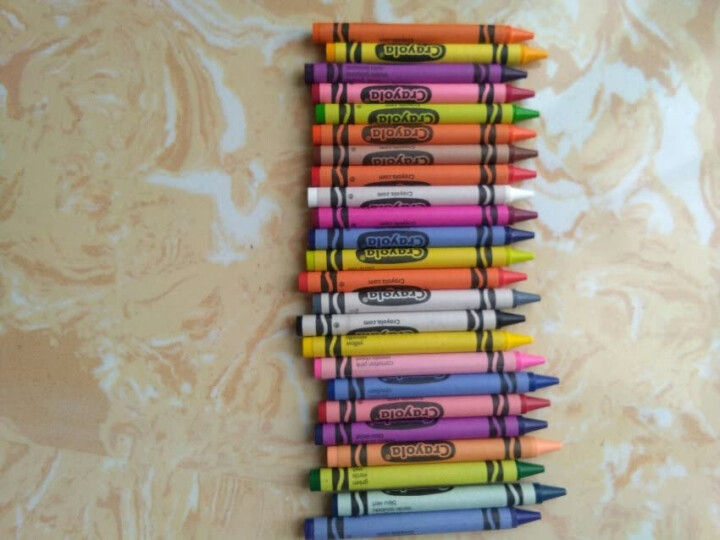 美国绘儿乐Crayola 儿童绘画 画笔工具 彩色蜡笔套装 学生绘画练习 24色标准蜡笔52,第3张