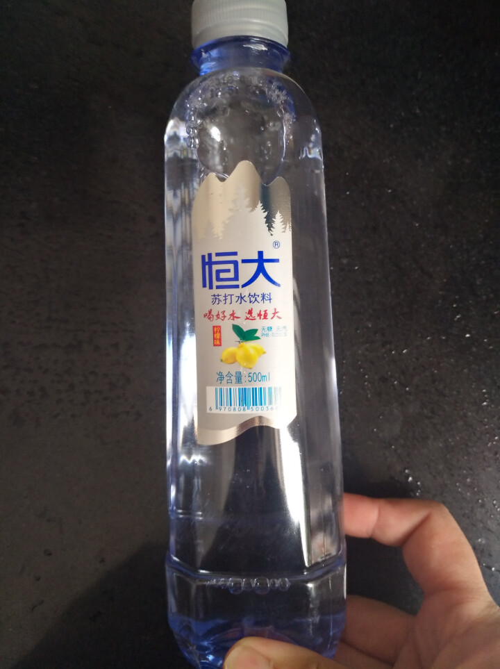 恒大 柠檬味苏打水饮料 无糖无汽弱碱性水 500ml*1瓶怎么样，好用吗，口碑，心得，评价，试用报告,第2张