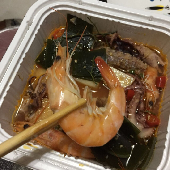 隆洋 海鲜自煮火锅 400g 盒装 懒人即食 自主自热微火锅怎么样，好用吗，口碑，心得，评价，试用报告,第4张