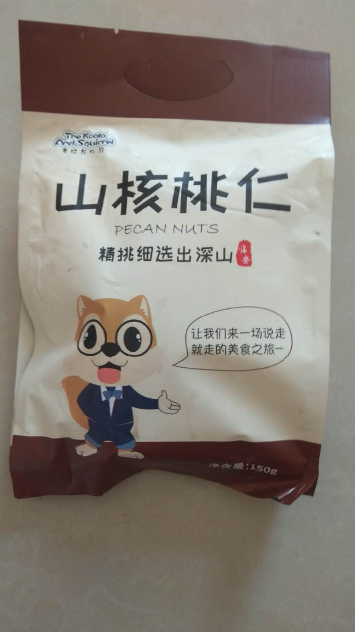 考拉与松鼠 临安山核桃仁150g/袋独立小包装 坚果特产休闲零食干果小核桃肉 150g袋装,第2张