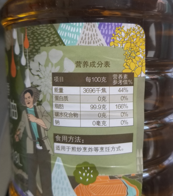 中粮初萃 非转基因古法小榨浓香菜籽油1.8L物理压榨 食用油怎么样，好用吗，口碑，心得，评价，试用报告,第4张