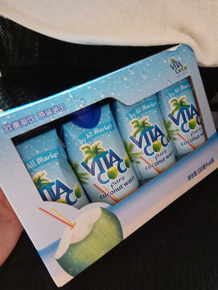 唯他可可（Vita Coco）天然椰子水进口NFC果汁饮料330ml*4瓶怎么样，好用吗，口碑，心得，评价，试用报告,第2张