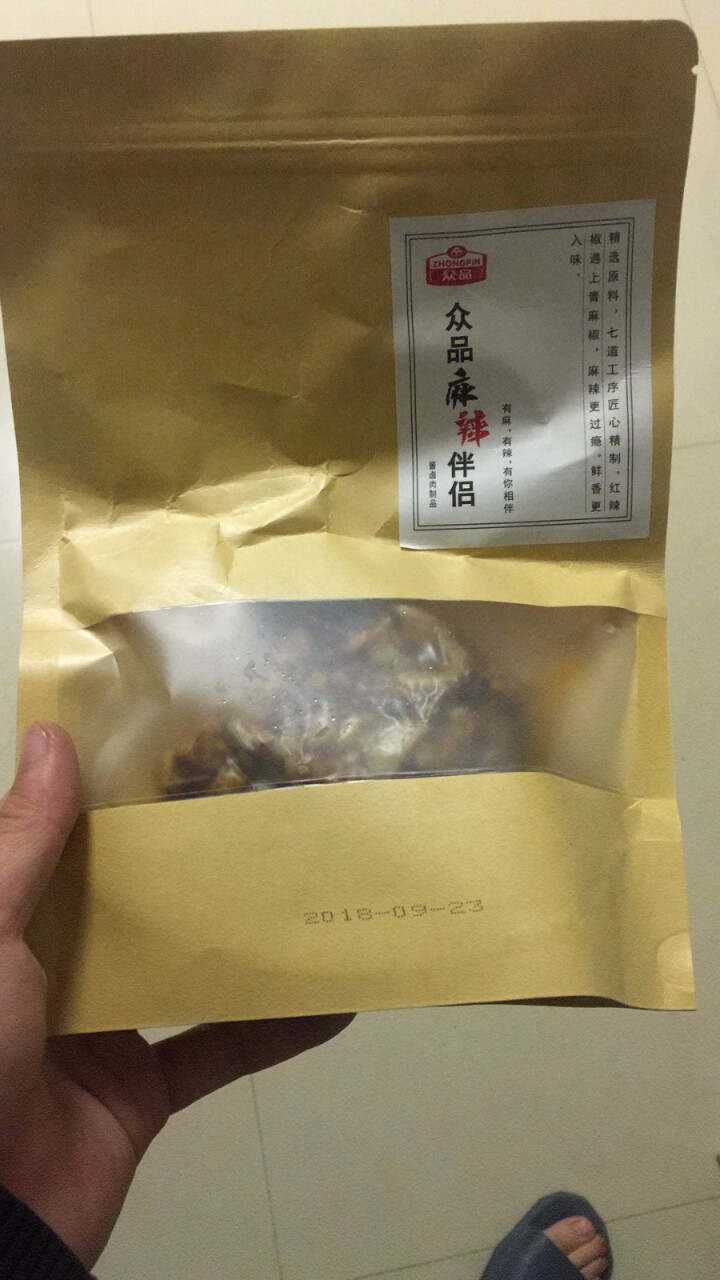 众品麻辣脆骨冷吃即食卤味美食猪喉头软骨香辣零食熟食好吃的小吃办公休闲美食 1袋怎么样，好用吗，口碑，心得，评价，试用报告,第2张