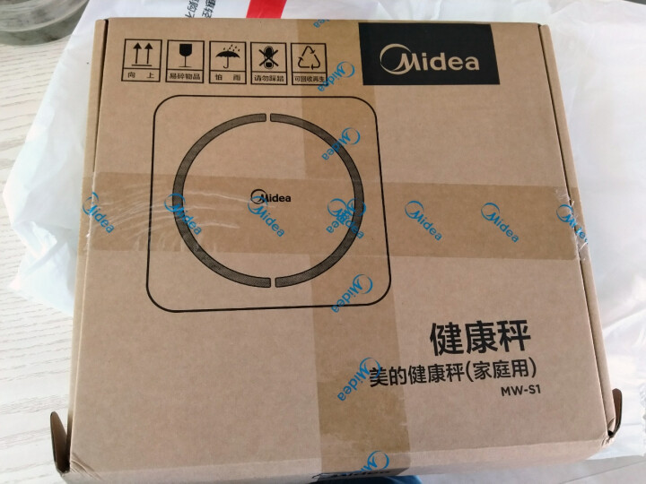 美的（Midea）体脂秤  智能电子秤  蓝牙APP QQ微信兼容 不锈钢镜面 MW,第4张