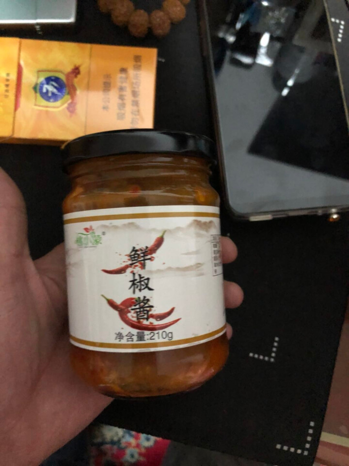 【免邮】桃小蒙 香辣鲜椒酱 210g/瓶 即食黄豆辣椒酱 拌饭下饭菜 蒜蓉调味酱 210g*2瓶怎么样，好用吗，口碑，心得，评价，试用报告,第2张