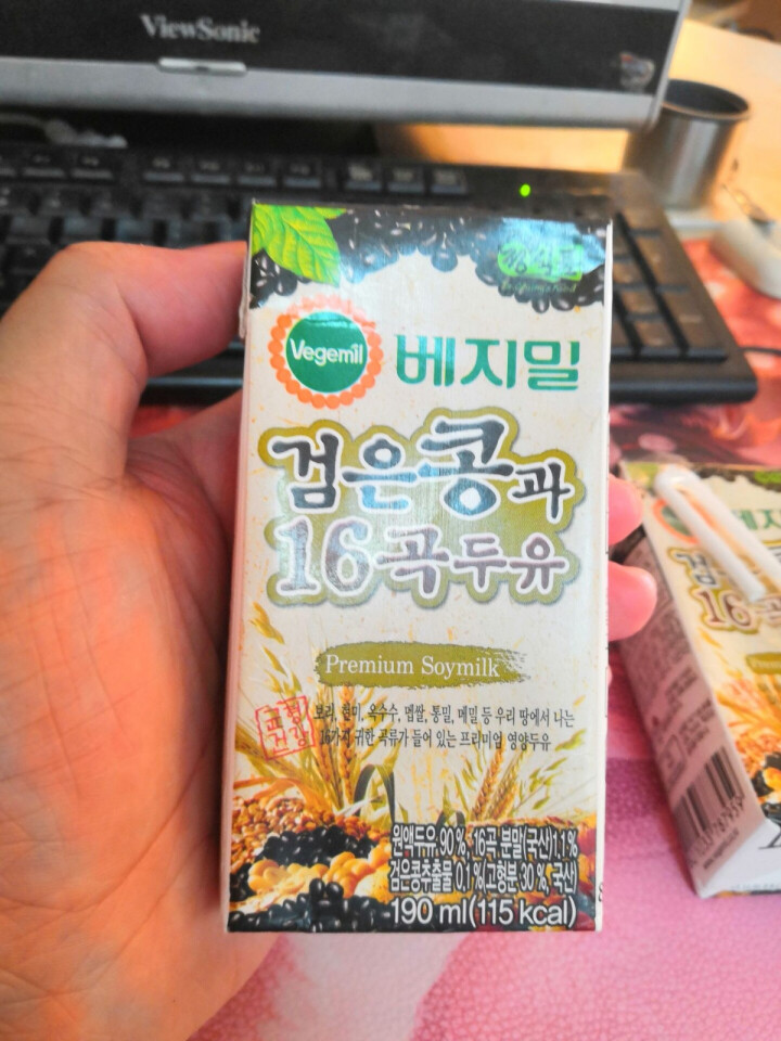 韩国进口 倍吉美尔16谷物黑豆豆奶营养豆乳 190ml*2（体验装）怎么样，好用吗，口碑，心得，评价，试用报告,第4张