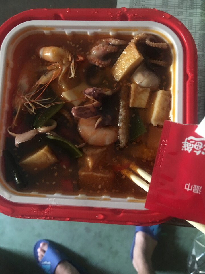 隆洋 海鲜自煮火锅 400g 盒装 懒人即食 自主自热微火锅怎么样，好用吗，口碑，心得，评价，试用报告,第5张