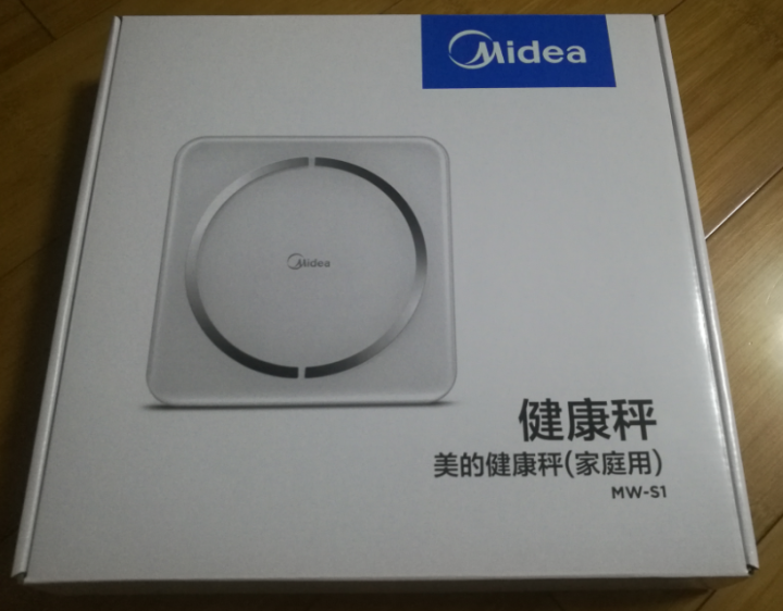 美的（Midea）体脂秤  智能电子秤  蓝牙APP QQ微信兼容 不锈钢镜面 MW,第2张