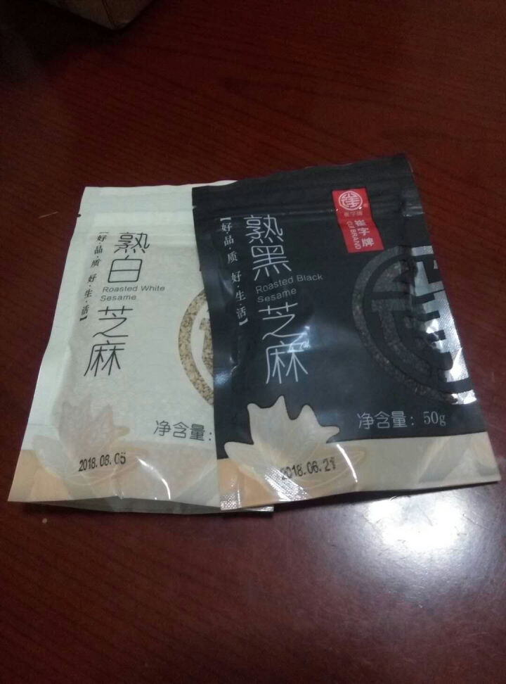 崔字牌熟黑白芝麻无添加无染色无草籽我沙子开袋即食2*50g装怎么样，好用吗，口碑，心得，评价，试用报告,第2张