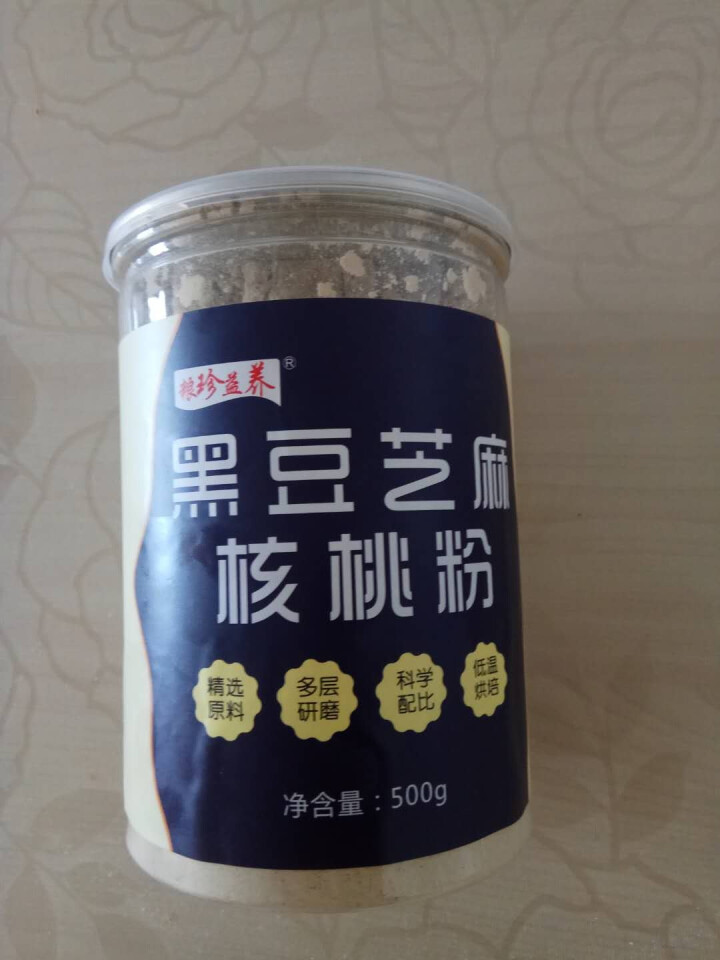 粮珍益养 黑豆黑芝麻核桃粉 五谷杂粮谷物代餐粉 500g怎么样，好用吗，口碑，心得，评价，试用报告,第3张