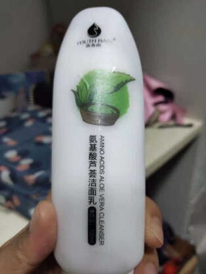 青春雨（YOUTH RAIN）氨基酸芦荟洁面乳100ml 洗面奶男女通用 保湿补水 控油祛痘深层清洁 1支装怎么样，好用吗，口碑，心得，评价，试用报告,第2张