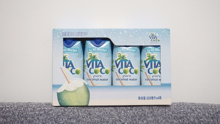 唯他可可（Vita Coco）天然椰子水进口NFC果汁饮料330ml*4瓶怎么样，好用吗，口碑，心得，评价，试用报告,第2张