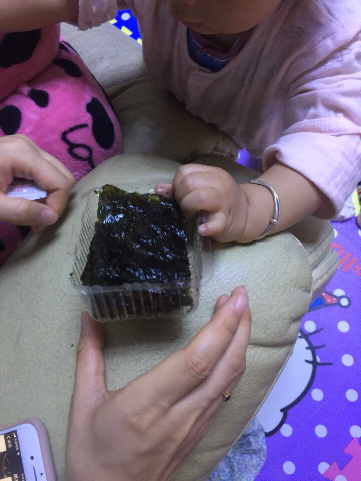 韩国进口 天晓海女海苔 儿童即食休闲零食 【低盐】即食海苔片 网红海苔卷12g 儿童款4g*3包(蓝色)怎么样，好用吗，口碑，心得，评价，试用报告,第3张