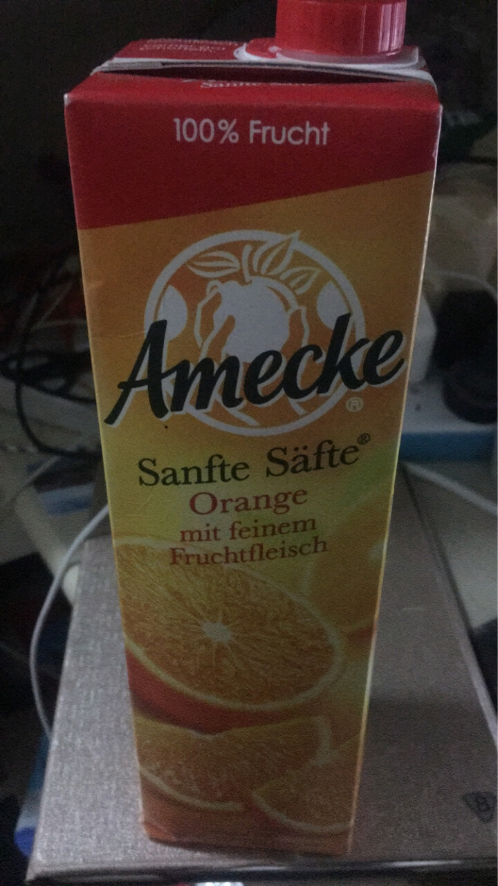 爱美可（Amecke）德国原装进口 100%鲜榨果肉橙汁果汁 1L*6瓶整箱装果汁饮料 京东包邮怎么样，好用吗，口碑，心得，评价，试用报告,第2张