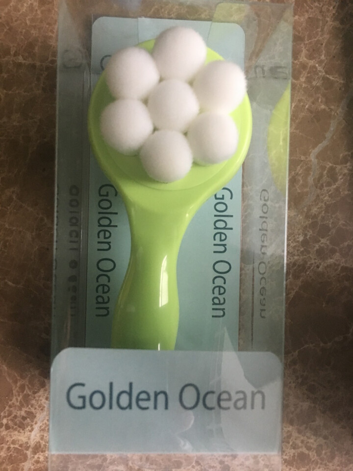 GoldenOcean金海洋梅花双面洗脸刷 站立式软毛硅胶洗脸刷 去黑头去角质 洗脸扑洁面刷 草绿色怎么样，好用吗，口碑，心得，评价，试用报告,第2张