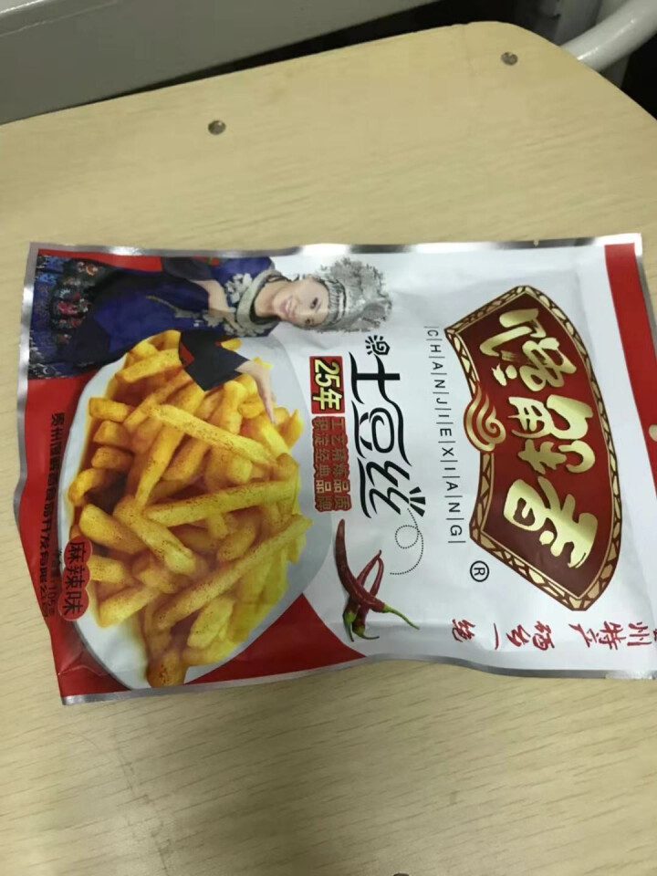 贵州特产开阳馋解香麻辣土豆片土豆丝 洋芋薯片油炸零食小吃105g 麻辣土豆丝怎么样，好用吗，口碑，心得，评价，试用报告,第4张