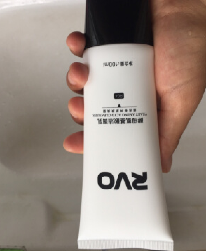 RVO洗面奶 氨基酸洁面乳100ml（温和洁面 深层清洁 氨基酸系 敏感肌 洗面奶 男女适用 ） 白色怎么样，好用吗，口碑，心得，评价，试用报告,第3张