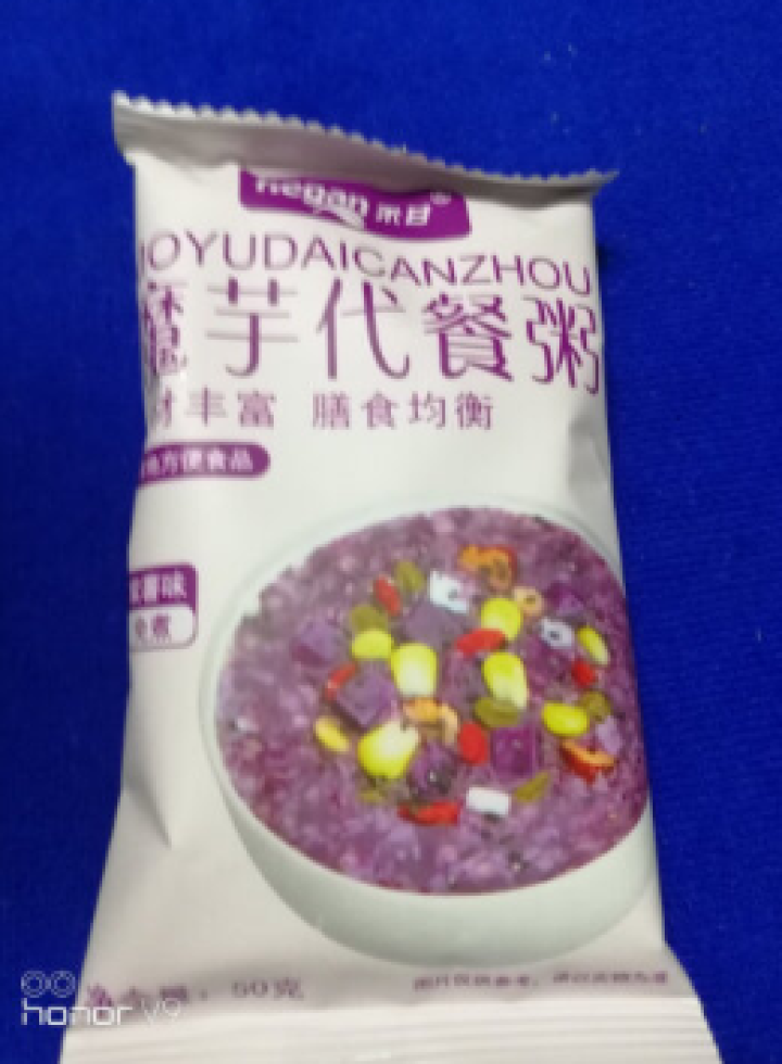 禾甘 魔芋代餐粥350g紫薯味 五谷杂粮红豆薏米低食品卡营养饱腹早代餐粉 （50g*7）/盒怎么样，好用吗，口碑，心得，评价，试用报告,第3张