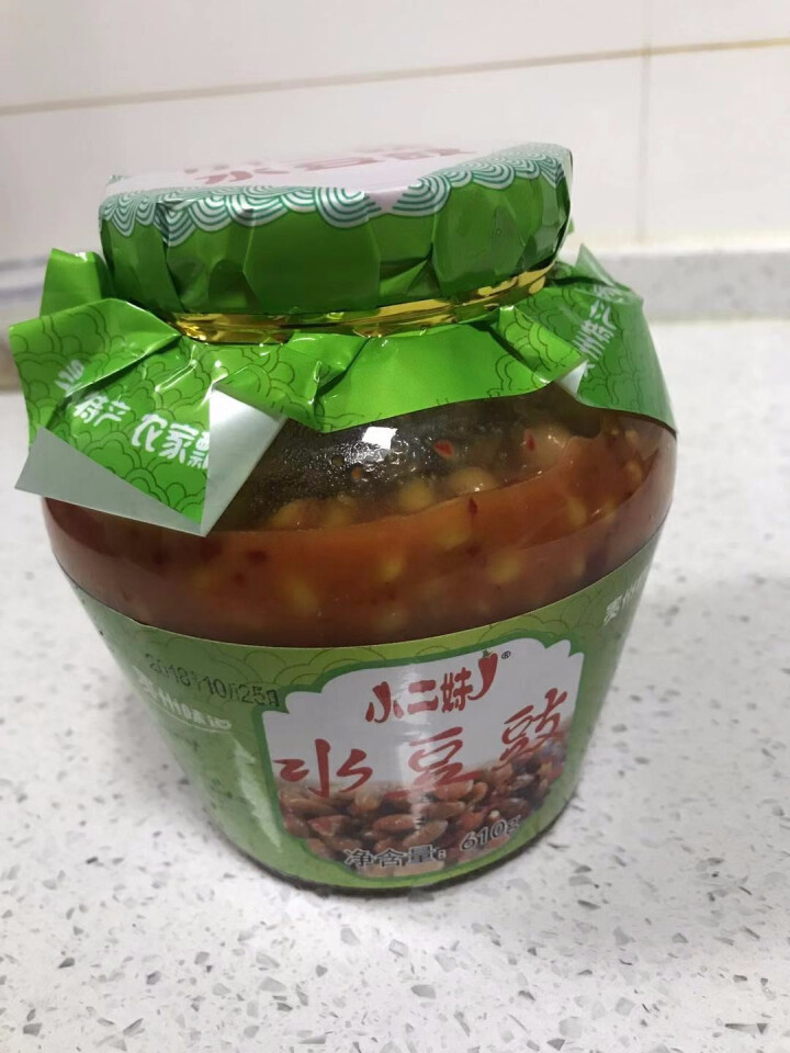 贵州特产农家老坛小二妹水豆豉610g 小吃凉拌辣椒酱火锅蘸水调料豆瓣酱 1瓶怎么样，好用吗，口碑，心得，评价，试用报告,第2张