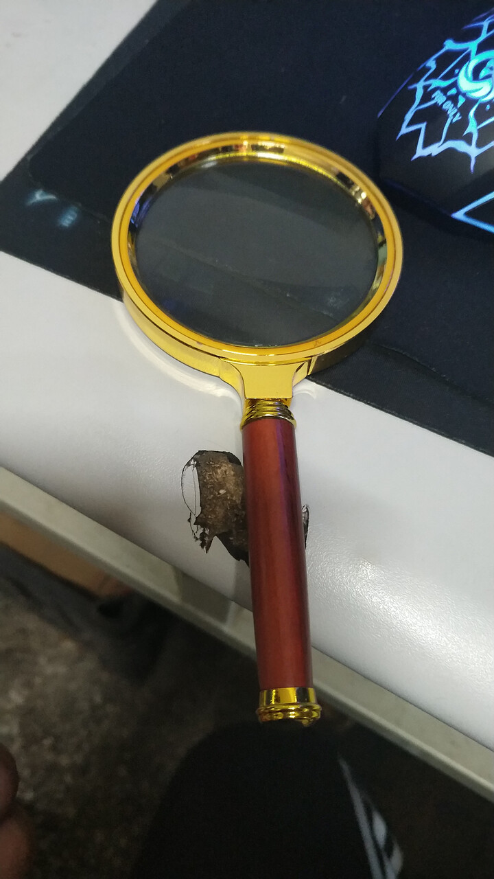 20倍放大镜超清晰金属红木柄阅读手持放大镜80mm 80mm 金属木柄