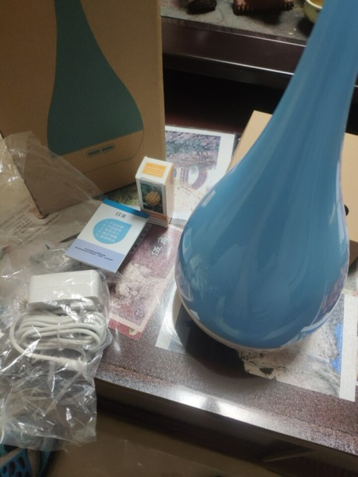 松塔超声波香薰机加湿器 无火香薰灯插电家用卧室内香熏迷你香薰炉精油办公室卧室增湿器 蓝色怎么样，好用吗，口碑，心得，评价，试用报告,第3张