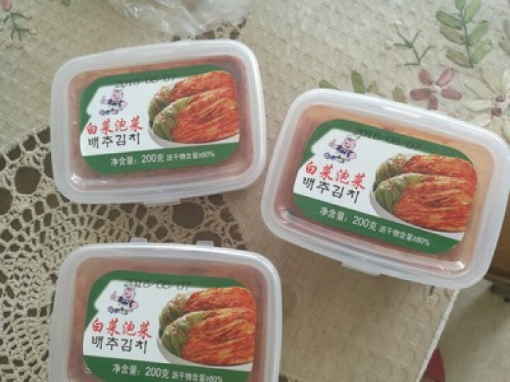 小肥食品白菜泡菜200g辣白菜韩式泡菜腌制咸菜开味下饭菜 小肥泡菜1盒怎么样，好用吗，口碑，心得，评价，试用报告,第2张