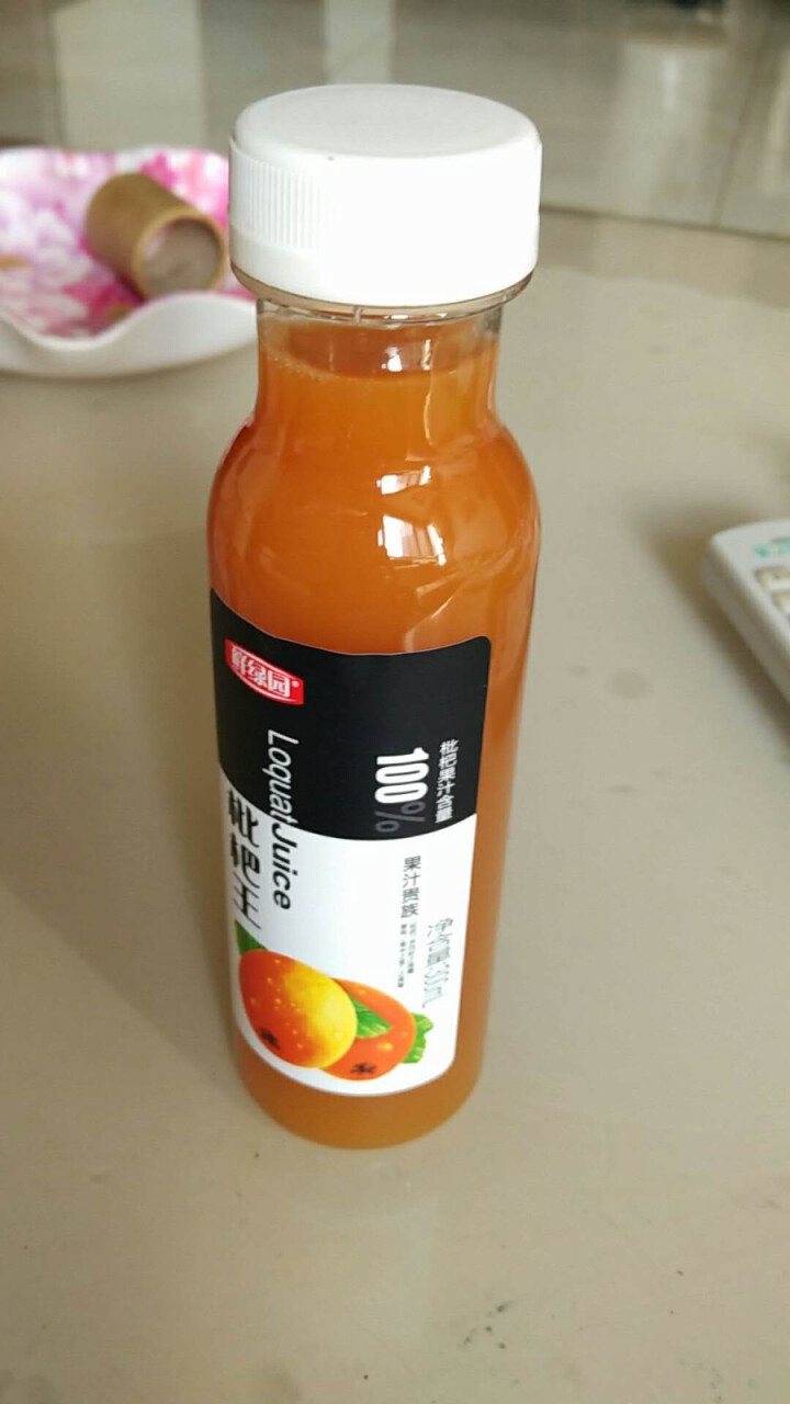 鲜绿园 枇杷汁100%枇杷王枇杷原浆果汁饮料大瓶饮料300ml 单瓶装试饮活动怎么样，好用吗，口碑，心得，评价，试用报告,第2张