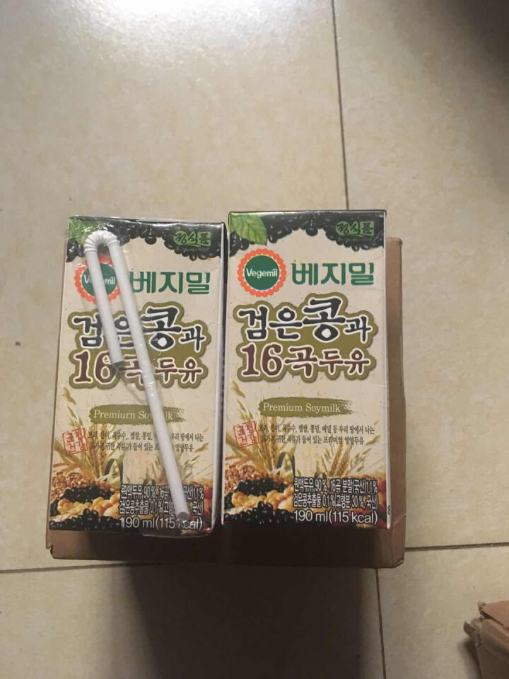 韩国进口 倍吉美尔16谷物黑豆豆奶营养豆乳 190ml*2（体验装）怎么样，好用吗，口碑，心得，评价，试用报告,第3张