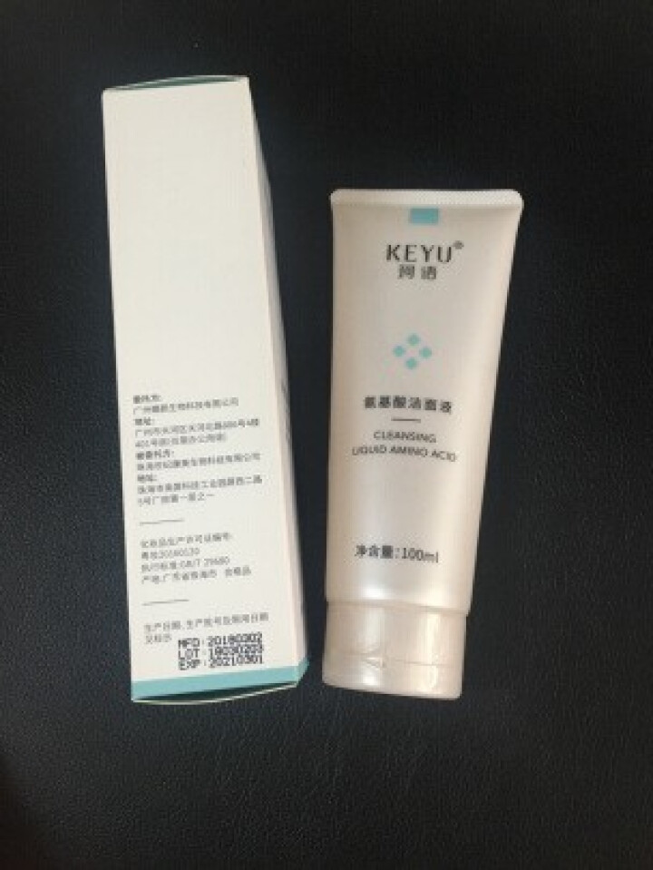 珂语(KEYU)洗面奶氨基酸洁面液100ml（温和净肤锁水保湿 敏感肌洁面乳男女适用）怎么样，好用吗，口碑，心得，评价，试用报告,第3张