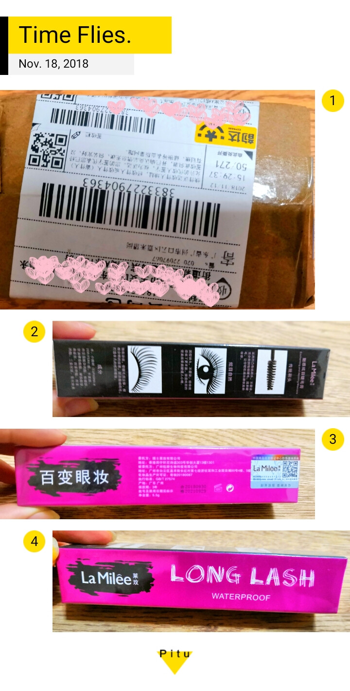 【4D睫毛膏】莱玫睫毛膏双头正品大眼自然生长液持久防水不易晕染浓密纤长卷翘增长液怎么样，好用吗，口碑，心得，评价，试用报告,第2张