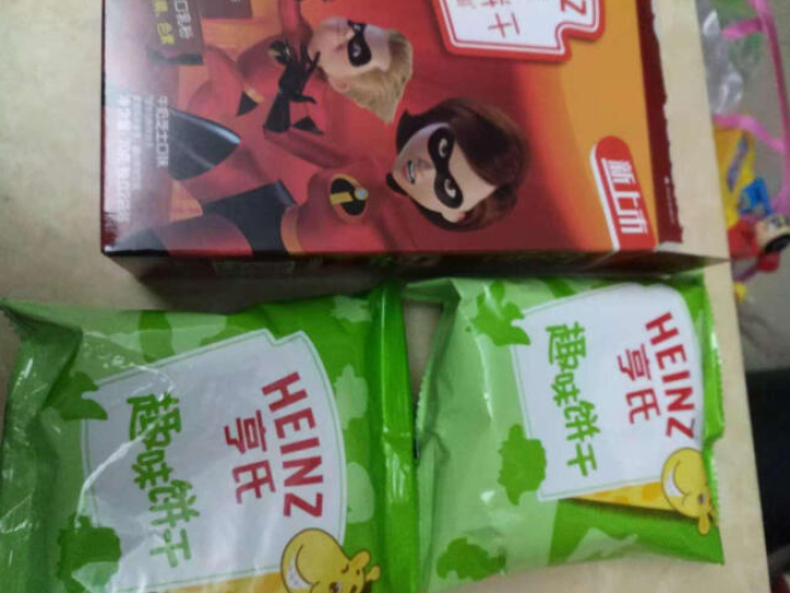 亨氏 （Heinz）宝宝零食饼干 卡通造型趣味饼干 儿童饼干 迪士泥超人系列 恐龙乐园超人IP装怎么样，好用吗，口碑，心得，评价，试用报告,第3张