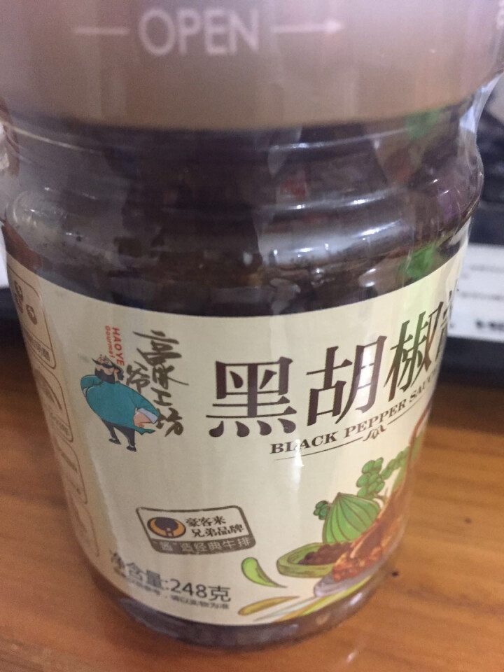 正宗豪客来豪爷工坊正宗黑胡椒酱汁辛爽意大利面酱牛排酱牛肉酱拌面炒饭面条中西餐调料烹饪佐料 豪爷工坊牛排酱怎么样，好用吗，口碑，心得，评价，试用报告,第4张