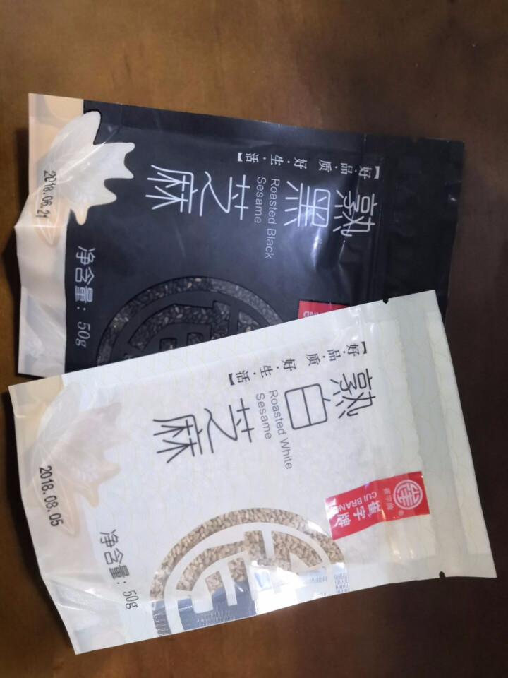 崔字牌熟黑白芝麻无添加无染色无草籽我沙子开袋即食2*50g装怎么样，好用吗，口碑，心得，评价，试用报告,第2张