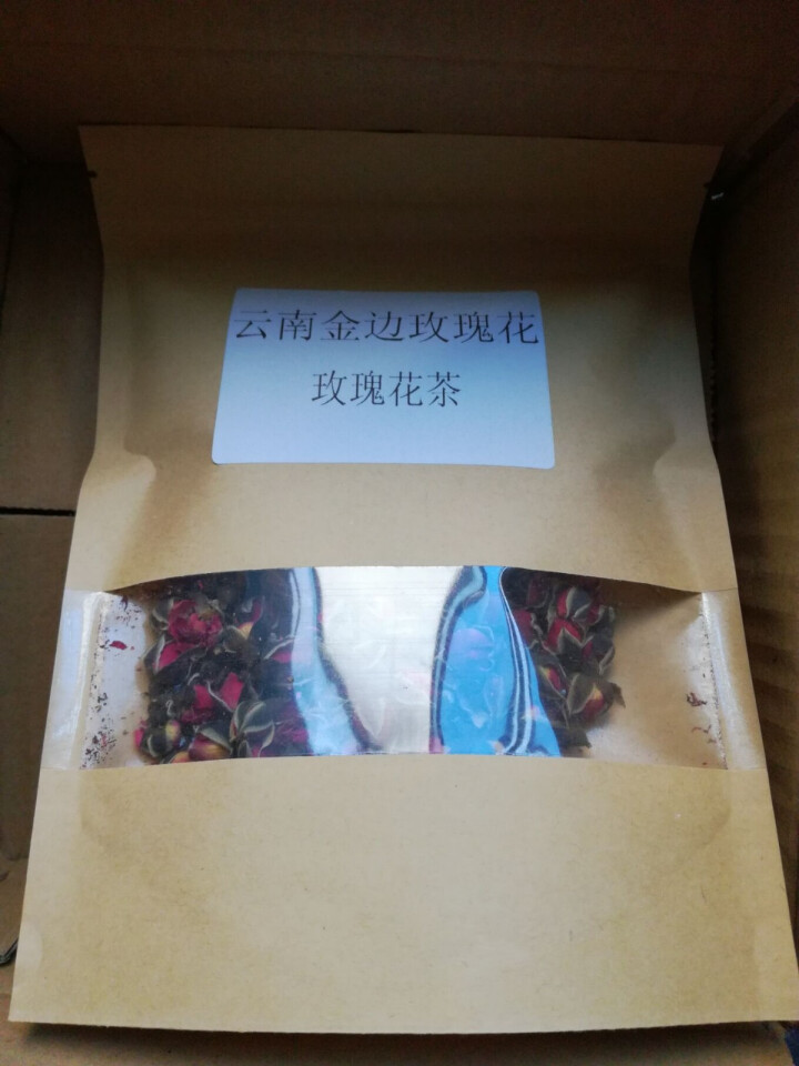 YinChaLi吟茶里茶叶 玫瑰花茶 金边玫瑰花茶50克 云南野生新鲜玫瑰花无硫特级花蕾 50克金边玫瑰花怎么样，好用吗，口碑，心得，评价，试用报告,第2张