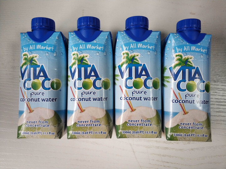 唯他可可（Vita Coco）天然椰子水进口NFC果汁饮料330ml*4瓶怎么样，好用吗，口碑，心得，评价，试用报告,第4张