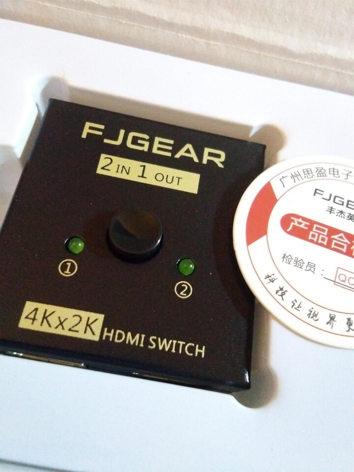 FJGEAR  HDMI切换器2进1出1进2出双向切换超清4K 2K拓展分配hub 1080P音视频怎么样，好用吗，口碑，心得，评价，试用报告,第3张